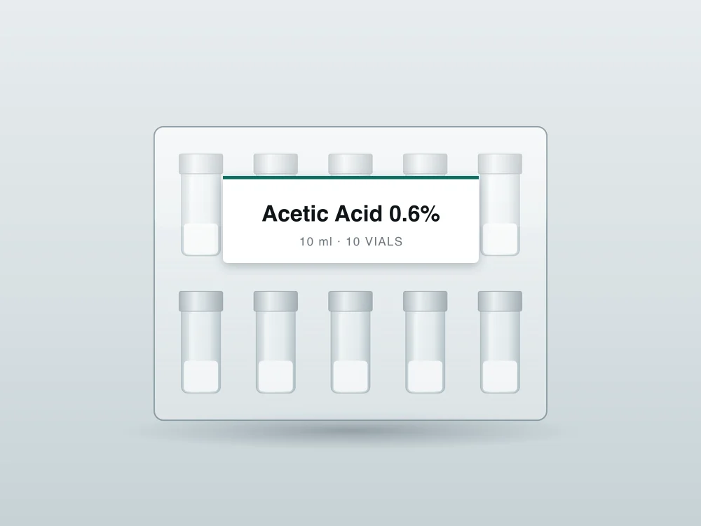 Acetic Acid 0.6% 10 ml kit