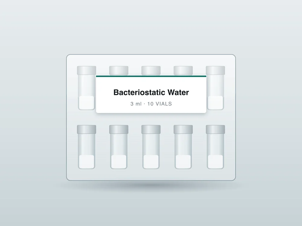 Bacteriostatic Water 3 ml kit